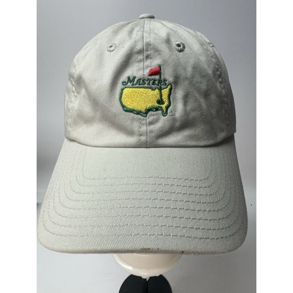 Masters American Needle Golf Hat Strap Back Khaki PGA Augusta National